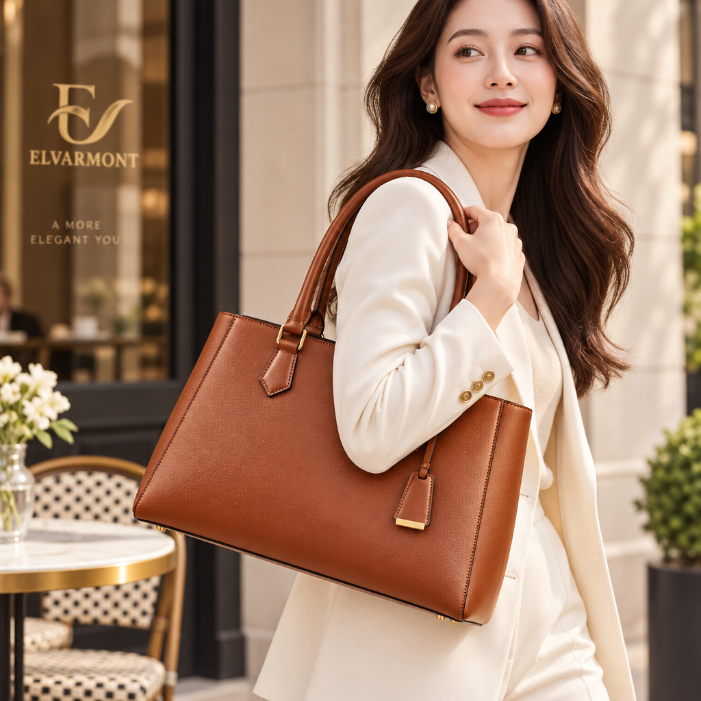 Elvarmont™ Harper Structured Leather Work Tote