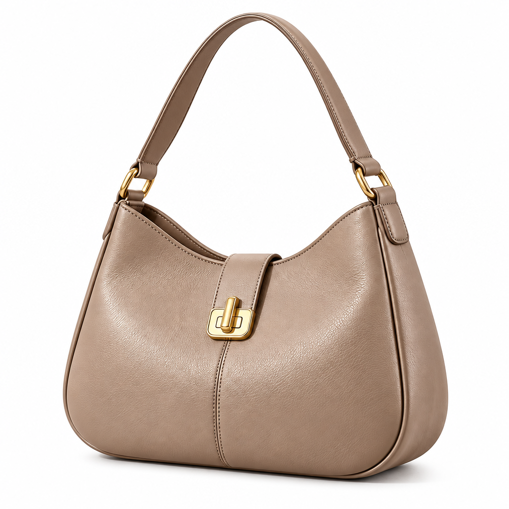 elvarmont™ Charlotte Taupe Shoulder Bag