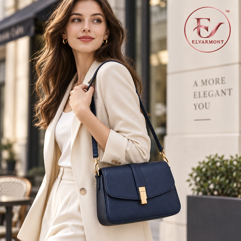 Elvarmont™ Natalie Two-Tone Crossbody Bag styled view
