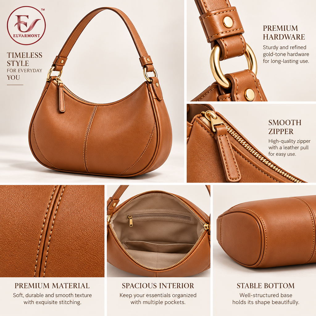 Elvarmont™ Caroline Caramel Shoulder Bag