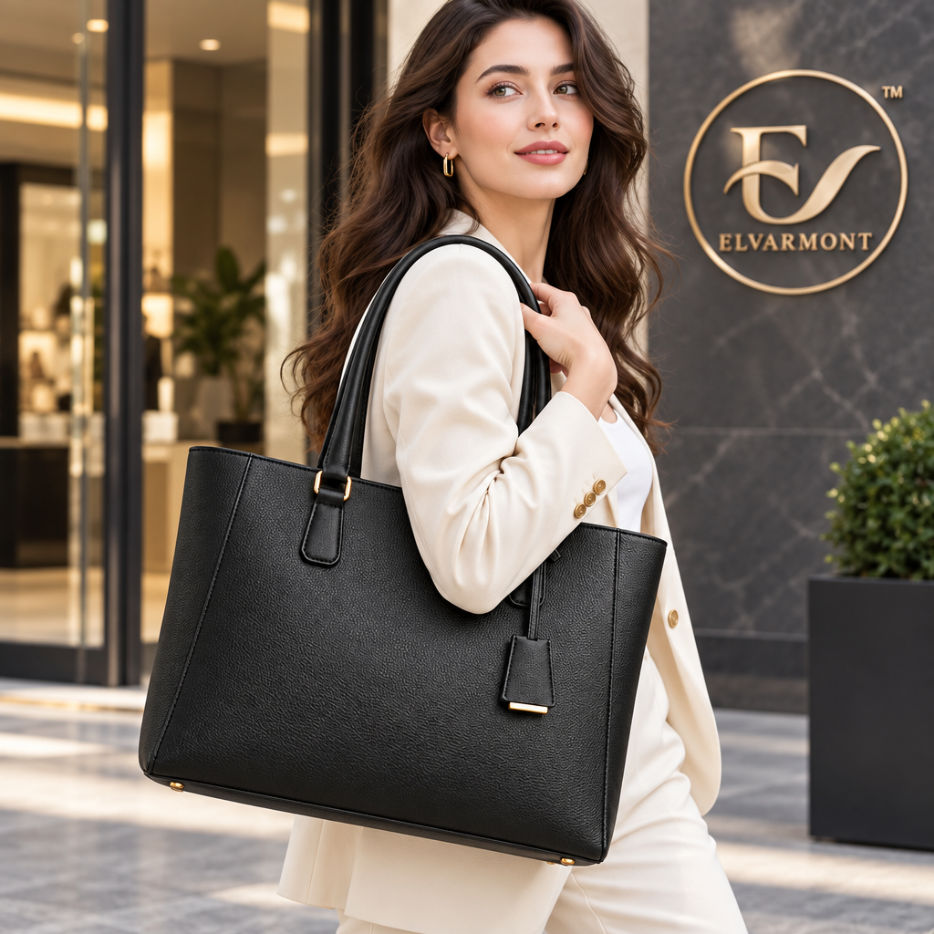 Elvarmont™ Madison Classic Black Work Tote