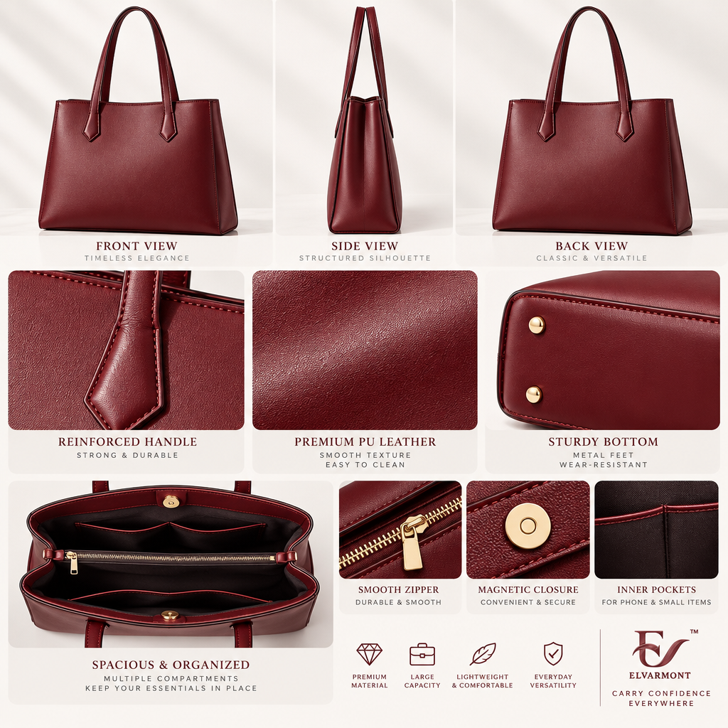 Elvarmont™ Victoria Burgundy Office Tote